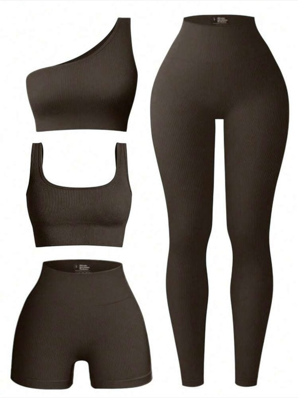 Seamless 4pcs activewear set