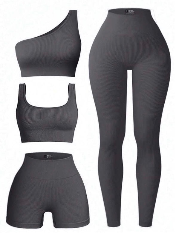 Seamless 4pcs activewear set