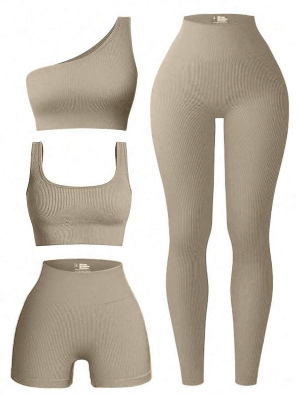 Seamless 4pcs activewear set